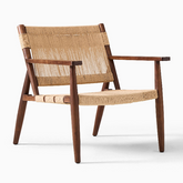 Trueliving_Morton Woven Show Wood Chair_Brown_H 32 X L 29 X D 31.4